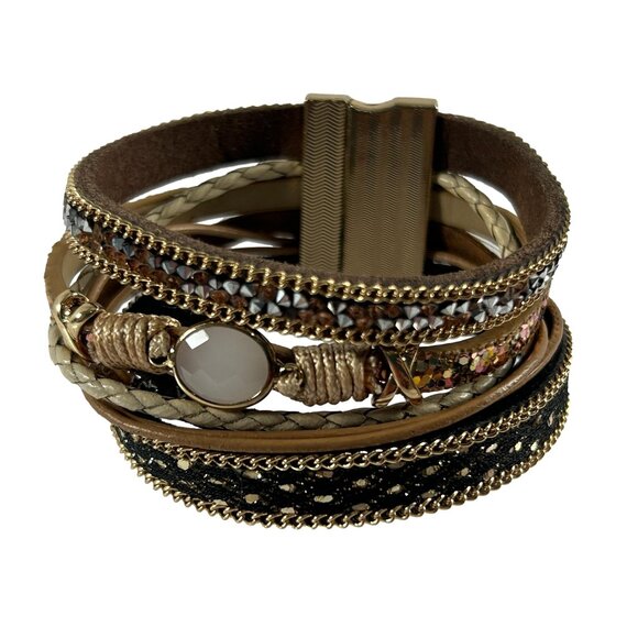 Leather Wrap Bracelet Multi Layer Religious Christian Plans I Have for You - Picture 1 of 8